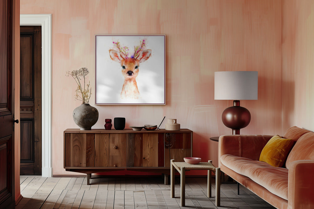 Baby Deer Poster